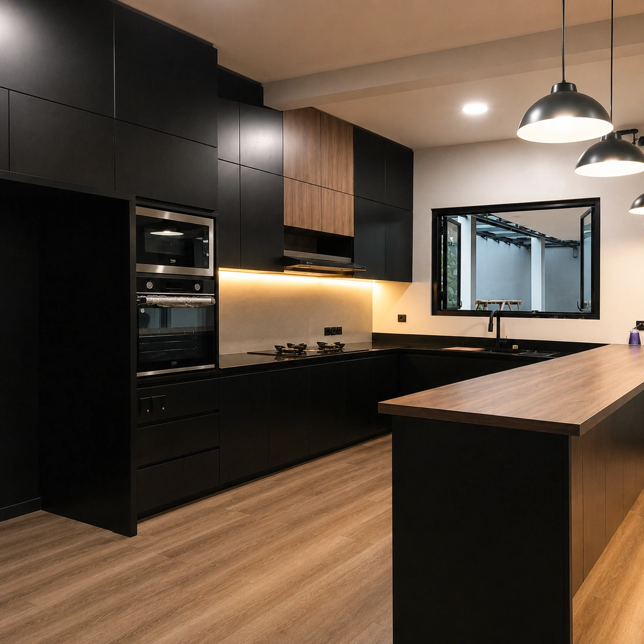 Kitchen Set Letter U Custom Bogor – Dapur Furniture
